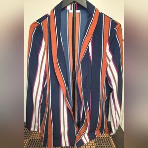 Bar III Multicolor Striped Blazer